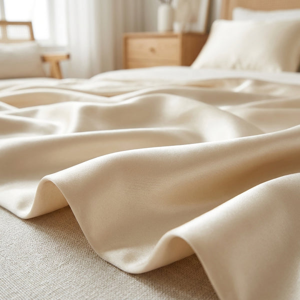 Couverture Rafraîchissante en Soie de Mûrier – 100% Soie Naturelle Grade A