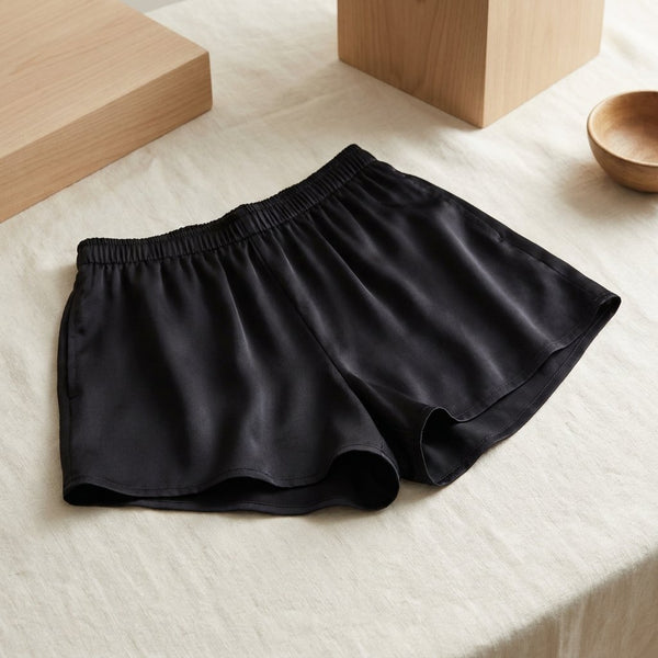 Short Fluide en Soie de Mûrier - Taille Unique