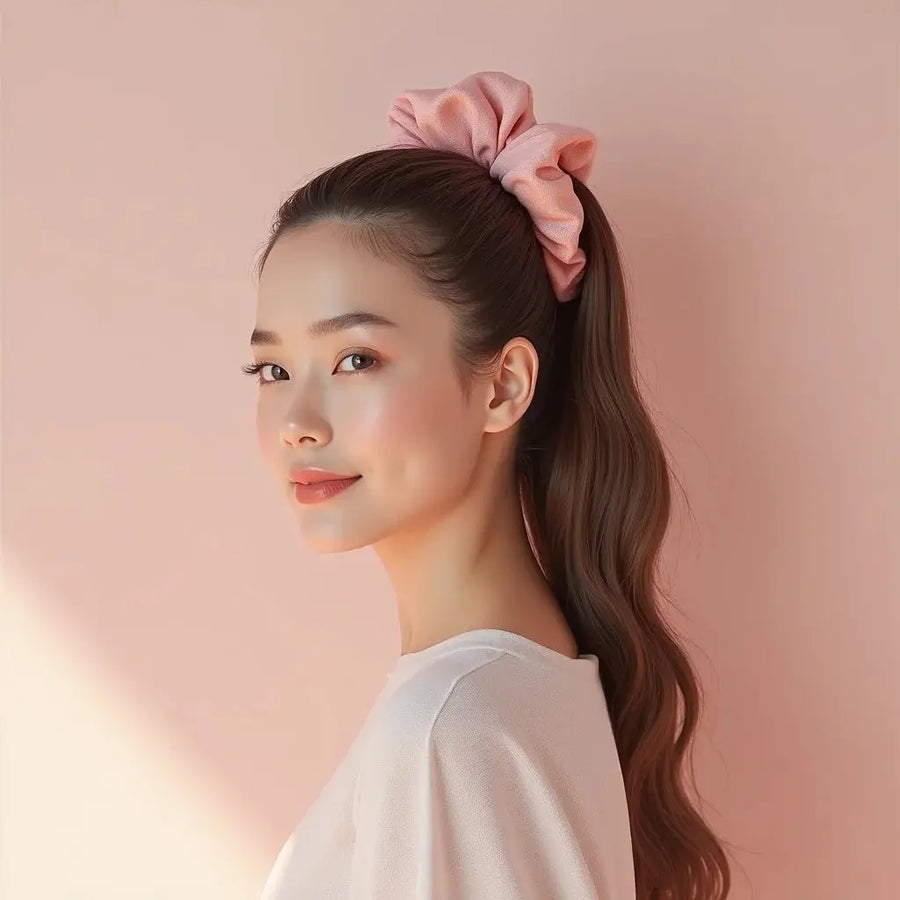 Scrunchie in seta per la cura e lo stile duraturo dei capelli - StudioSoie
