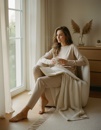 Ensemble Pyjama en Soie Tricotée - 100% Soie Naturelle
