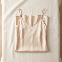 Robe longue unie en soie de mûrier - coloris Champagne | StudioSoie