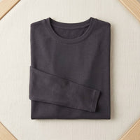 Sous-pull soie & viscose thermique manches longues femme - coloris Anthracite | StudioSoie