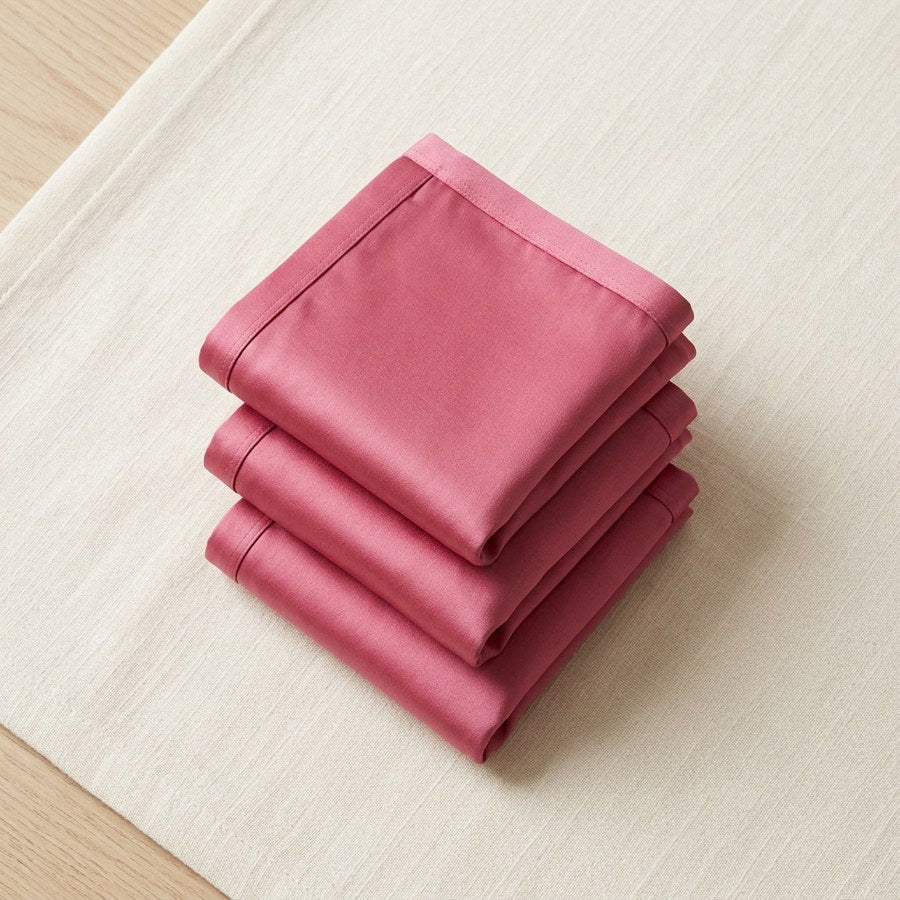Lot de 3 culottes en soie de mûrier taille basse femme - coloris Lot uni · Rose ×3 | StudioSoie