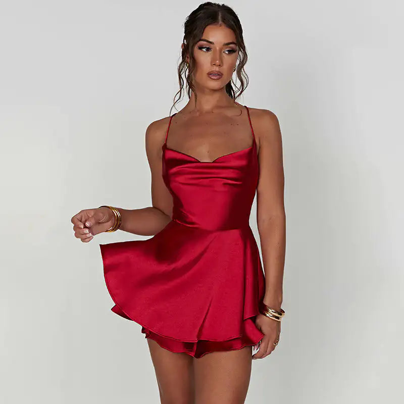 Robe en Satin - Collection Noël