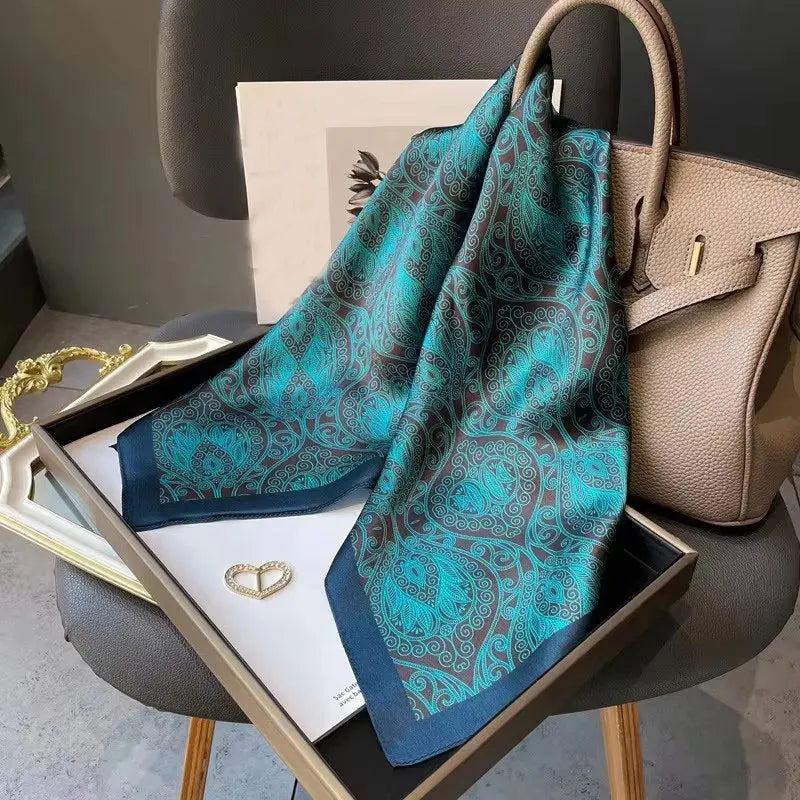 Foulard Carré en Soie Naturelle 65 cm - Accessoire Luxe 100% Soie de Mûrier - StudioSoie