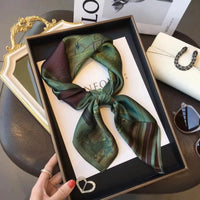 Foulard Carré en Soie Naturelle 65 cm - Accessoire Luxe 100% Soie de Mûrier