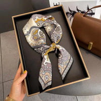 Foulard Carré en Soie Naturelle 65 cm - Accessoire Luxe 100% Soie de Mûrier