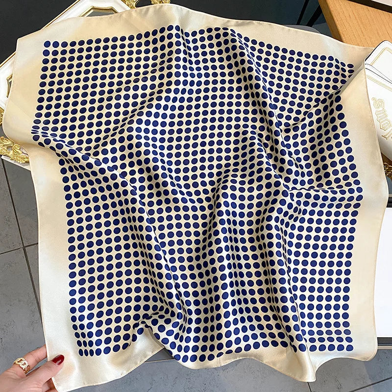 Foulard Carré en Soie Naturelle 65 cm - Accessoire Luxe 100% Soie de Mûrier