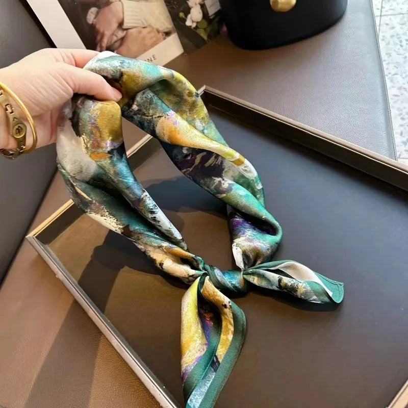 Foulard Carré en Soie Naturelle 65 cm - Accessoire Luxe 100% Soie de Mûrier - StudioSoie