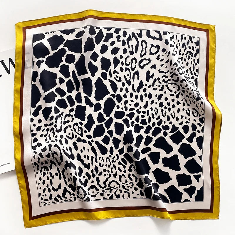 Nature Silk Neck Scarves Lady Foulard Lovely Strawberry Print 100% Real Silk Square Scarf for Women Bag Ribbon Hairband Kerchief - StudioSoie