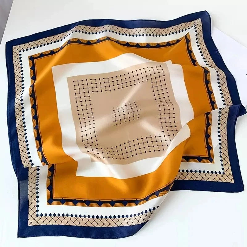 Nature Silk Neck Scarves Lady Foulard Lovely Strawberry Print 100% Real Silk Square Scarf for Women Bag Ribbon Hairband Kerchief - StudioSoie - 