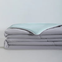 Air Condition Comforter for Summer Pure Color Ice Silk Cooling Blanket Lightweight and Smooth Twin/King Size Cold Quilt - StudioSoie - 