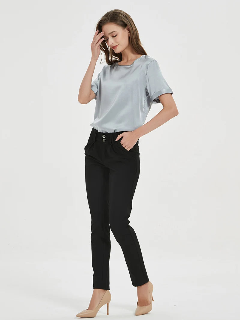 Camiseta em Seda - Mulher