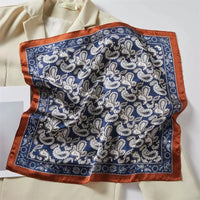 Nature Silk Neck Scarves Lady Foulard Lovely Strawberry Print 100% Real Silk Square Scarf for Women Bag Ribbon Hairband Kerchief - StudioSoie - 