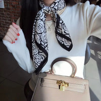 Foulard Carré en Soie Naturelle 65 cm - Accessoire Luxe 100% Soie de Mûrier