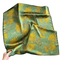 Foulard Carré en Soie Naturelle 65 cm - Accessoire Luxe 100% Soie de Mûrier