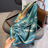 Foulard Carré en Soie Naturelle 65 cm - Accessoire Luxe 100% Soie de Mûrier