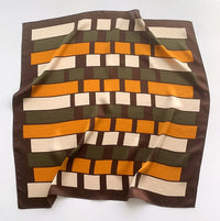 Foulard Carré en Soie Naturelle 65 cm - Accessoire Luxe 100% Soie de Mûrier