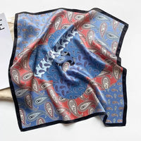 Nature Silk Neck Scarves Lady Foulard Lovely Strawberry Print 100% Real Silk Square Scarf for Women Bag Ribbon Hairband Kerchief - StudioSoie - 