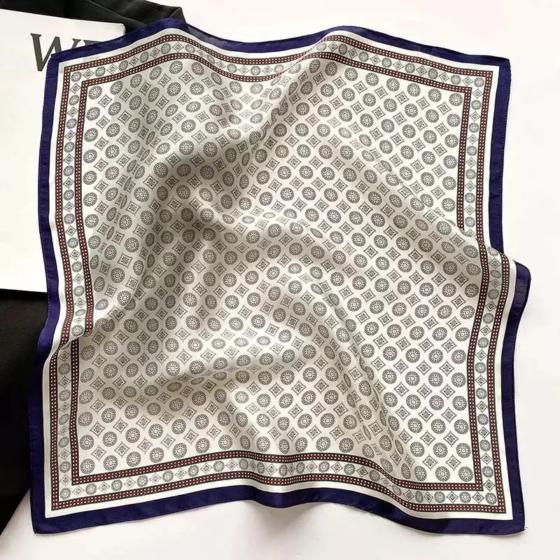 Nature Silk Neck Scarves Lady Foulard Lovely Strawberry Print 100% Real Silk Square Scarf for Women Bag Ribbon Hairband Kerchief - StudioSoie - 