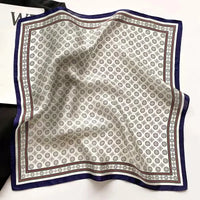 Nature Silk Neck Scarves Lady Foulard Lovely Strawberry Print 100% Real Silk Square Scarf for Women Bag Ribbon Hairband Kerchief - StudioSoie - 