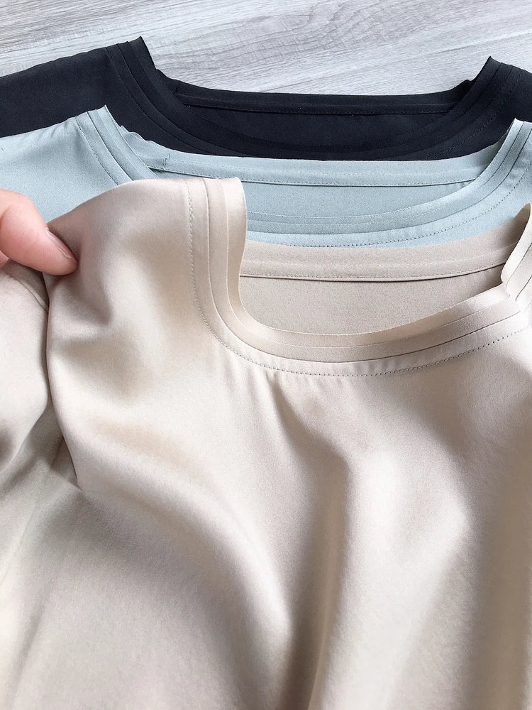 T-shirt in Seta - Taglio Ampio