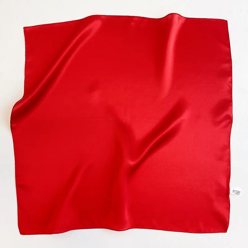 Nature Silk Neck Scarves Lady Foulard Lovely Strawberry Print 100% Real Silk Square Scarf for Women Bag Ribbon Hairband Kerchief - StudioSoie - 