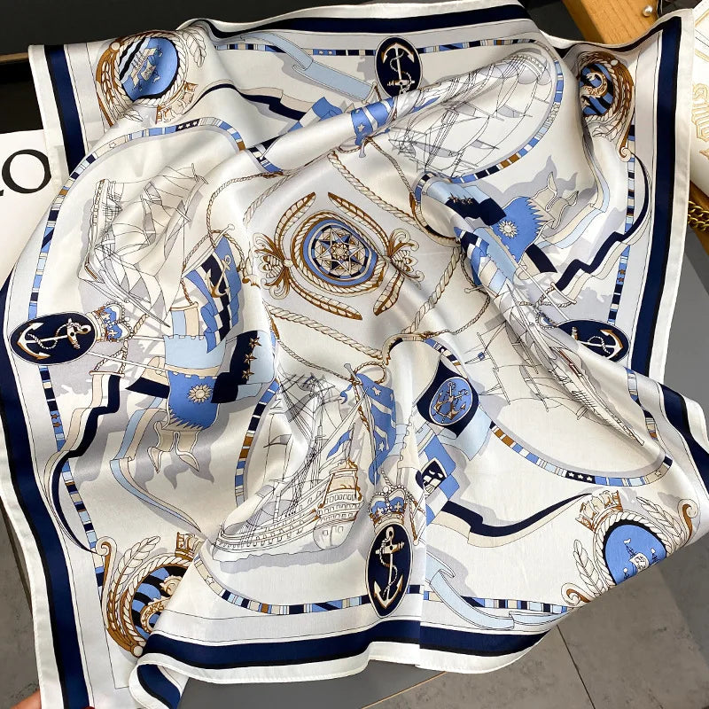 Foulard Carré en Soie Naturelle 65 cm - Accessoire Luxe 100% Soie de Mûrier - StudioSoie