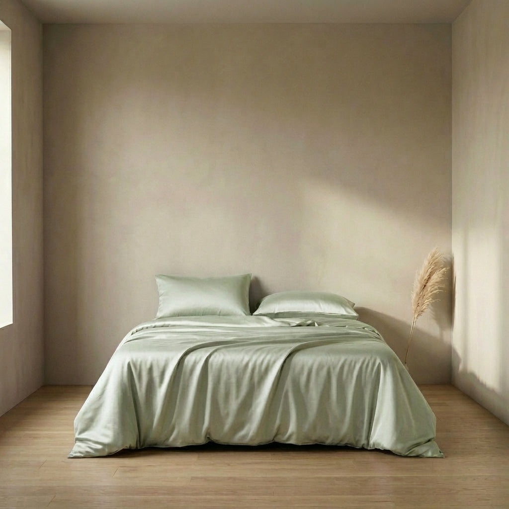 Housse de Couette en Soie - 100% Soie de Mûrier - Fermeture Zippé - StudioSoie