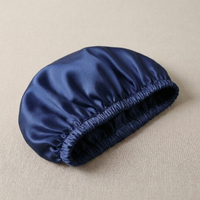Bonnet de nuit en soie pour enfant Bleu Marine - StudioSoie