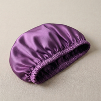 Bonnet de nuit en soie pour enfant Violet - StudioSoie