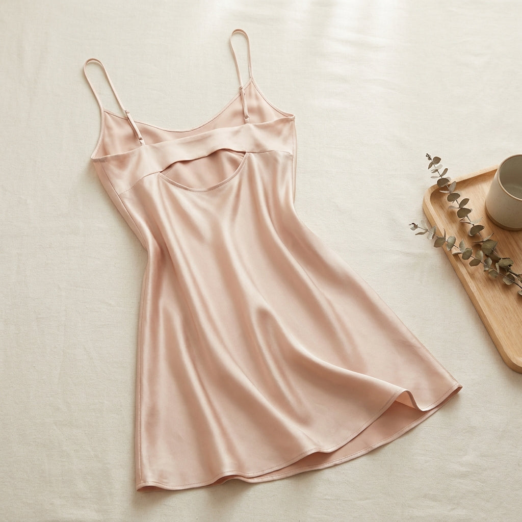 Chemise de Nuit en Soie de Mûrier 100% - 16 MM