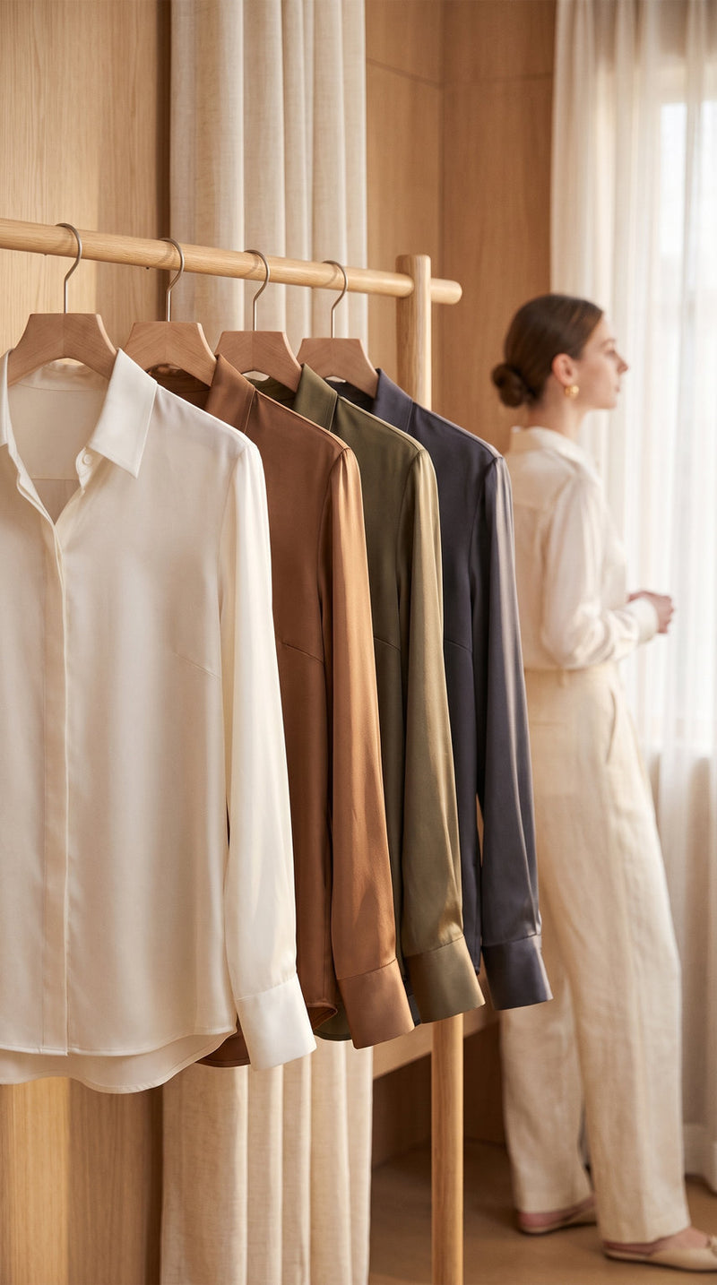Chemise en soie de mûrier 6A – visuel 4 – StudioSoie