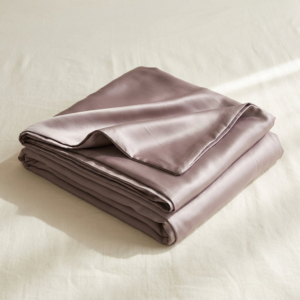 Couverture en soie de mûrier — Mauve Fumé