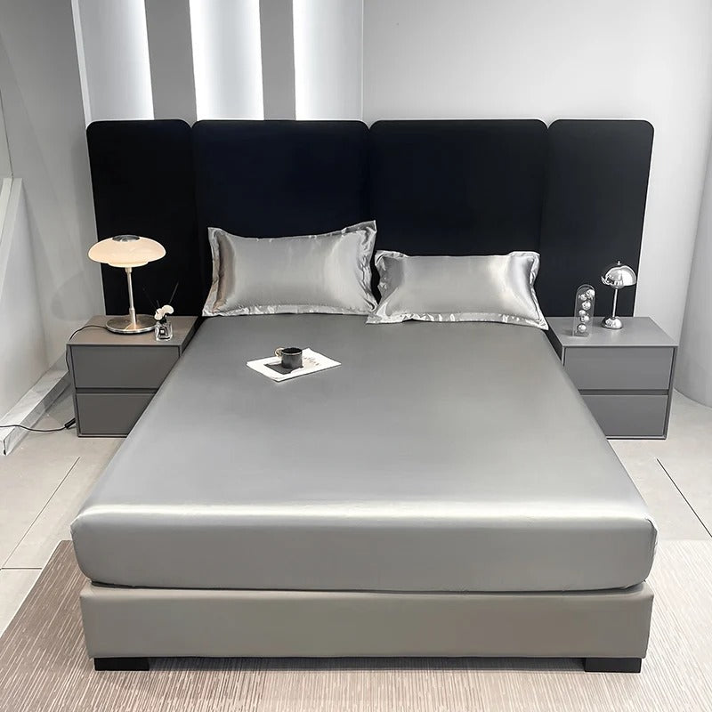 Drap Housse en Satin - StudioSoie