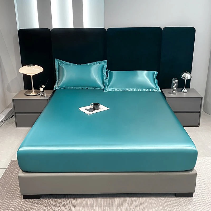 Drap Housse en Satin - StudioSoie