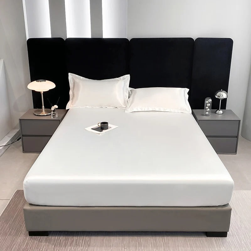 Drap Housse en Satin - StudioSoie