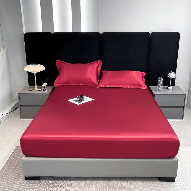 Drap Housse en Satin - StudioSoie