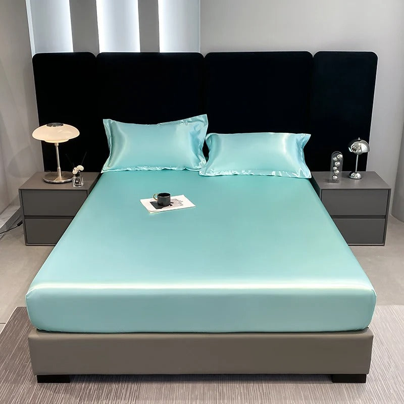 Drap Housse en Satin - StudioSoie