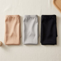 Lot de 3 culottes en soie de mûrier taille basse femme - coloris Trio · Nude, Argent, Noir | StudioSoie