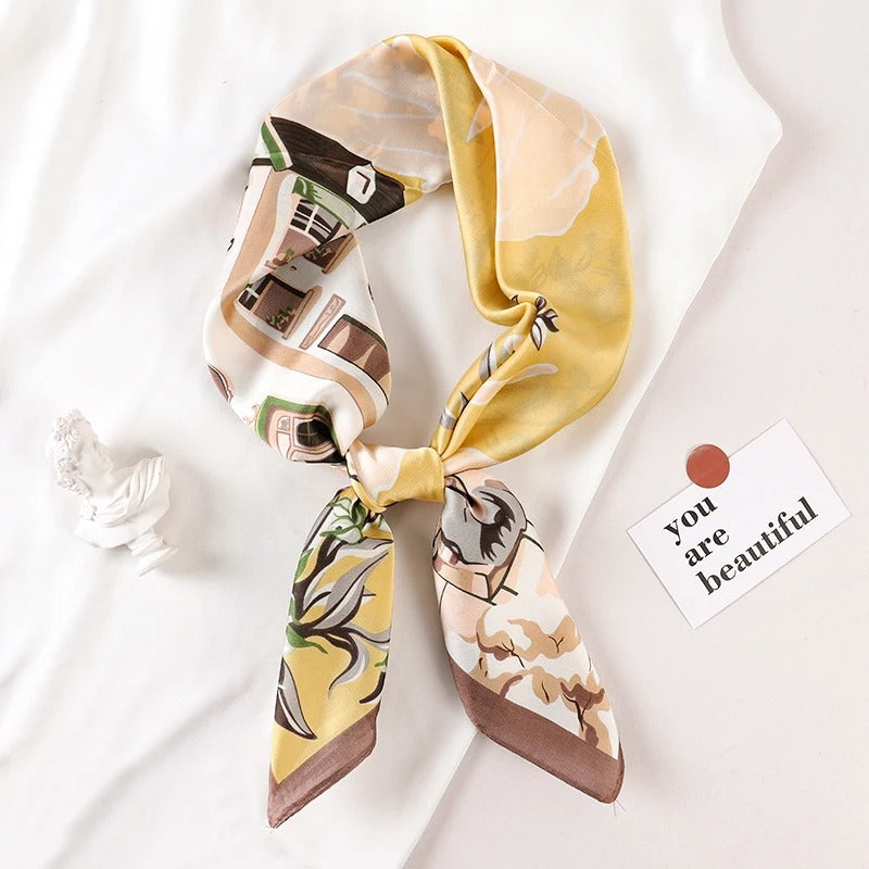 Foulard en Satin de Soie Luxueux - StudioSoie