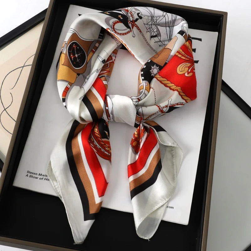 Foulard en Satin de Soie Luxueux - StudioSoie