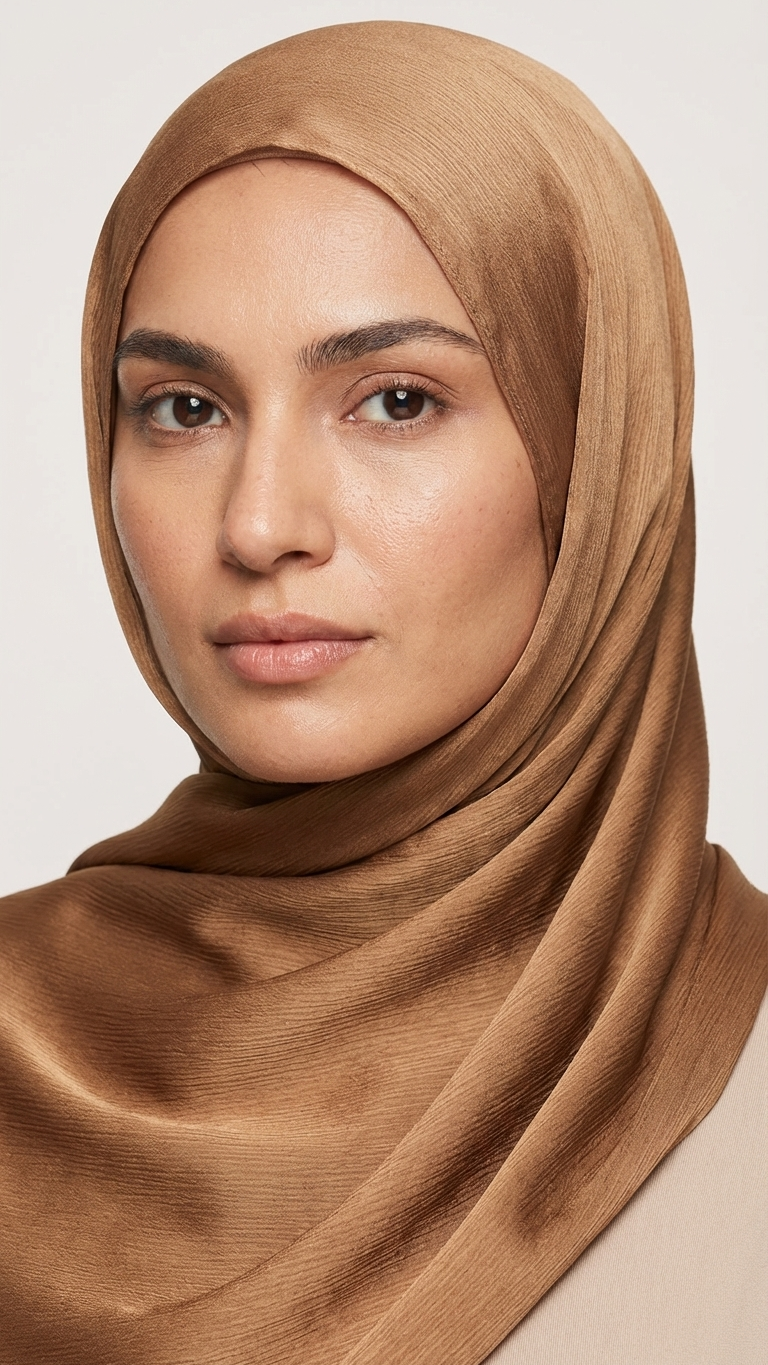 Chusta hijab z satyny