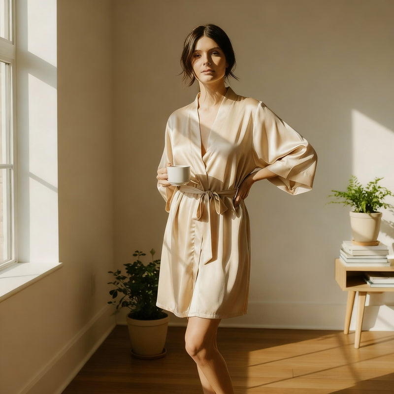 Satin-kimono