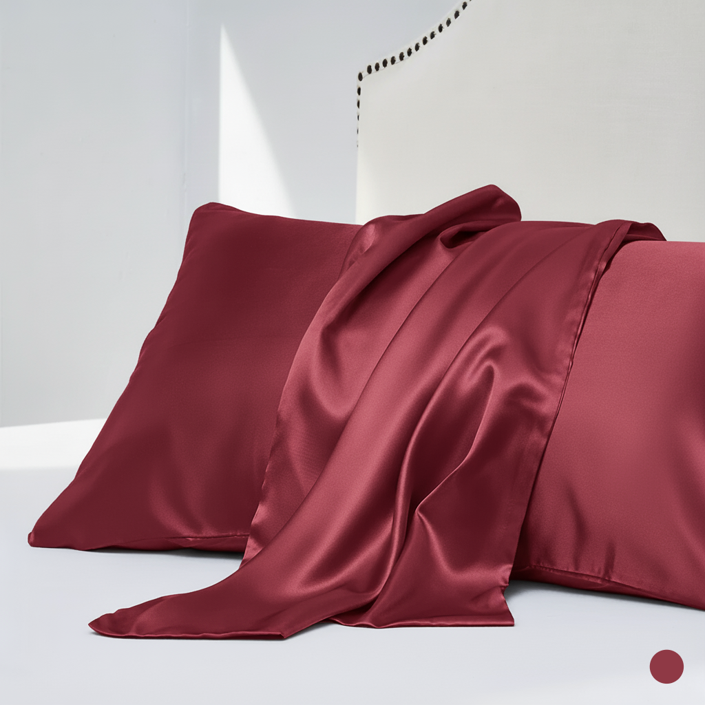 Lot de 2 Taies d'Oreiller en Satin - StudioSoie