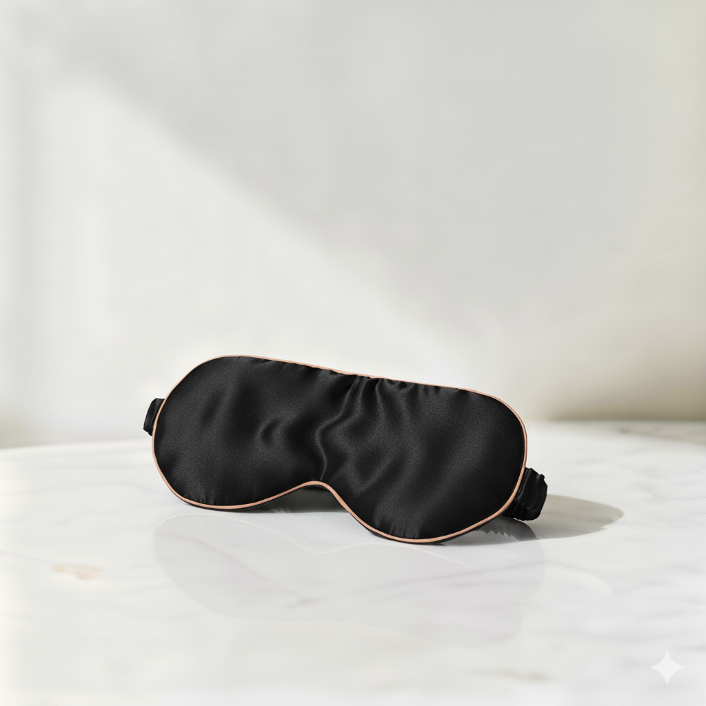 Maska do spania z jedwabiu