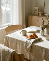 Nappe de Table en Lin 100% scène cosy - StudioSoie