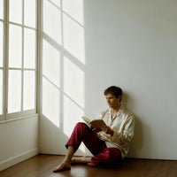 Pantalon pour Homme en Soie de Mûrier 100% Naturelle