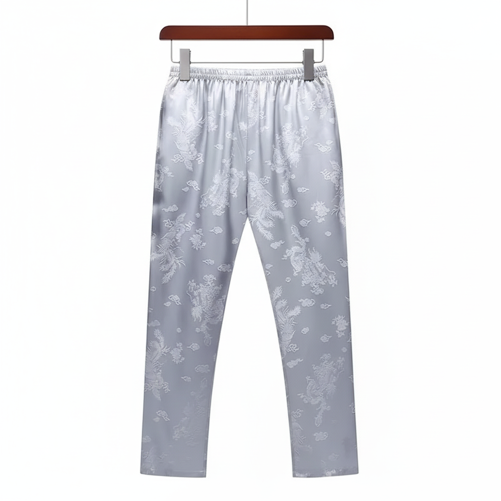 Pantalon pour Homme en Soie de Mûrier 100% Naturelle