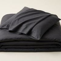 Parure de lit lyocell & bambou anthracite - StudioSoie